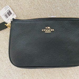 Coach Leather Wristlet